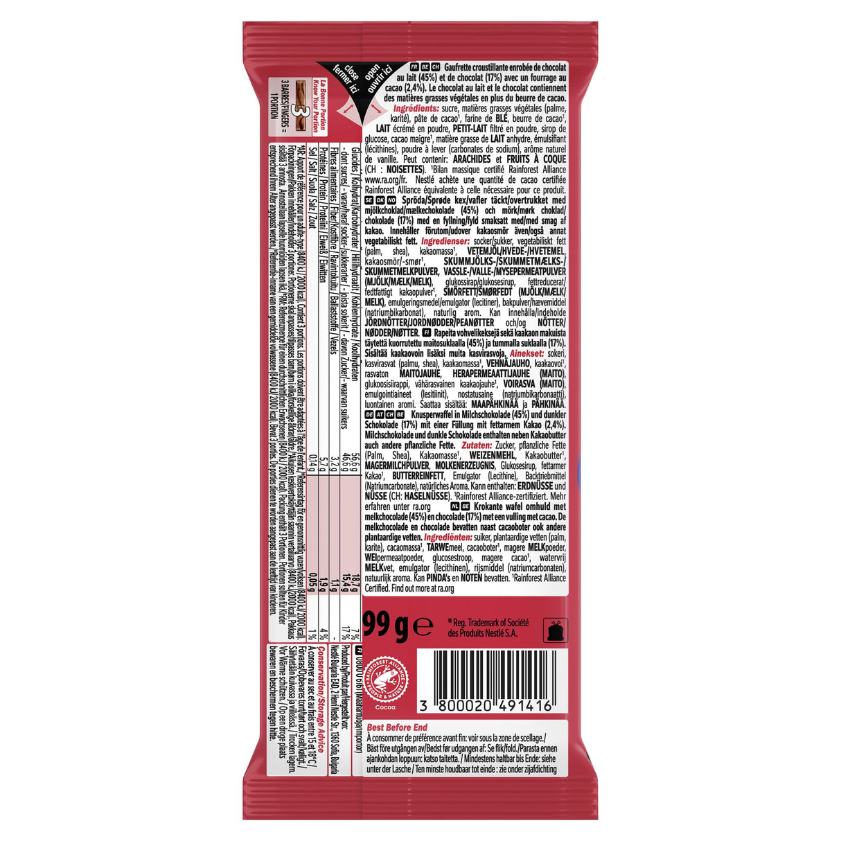 KitKat Tablet Double Chocolate Tafelschokolade