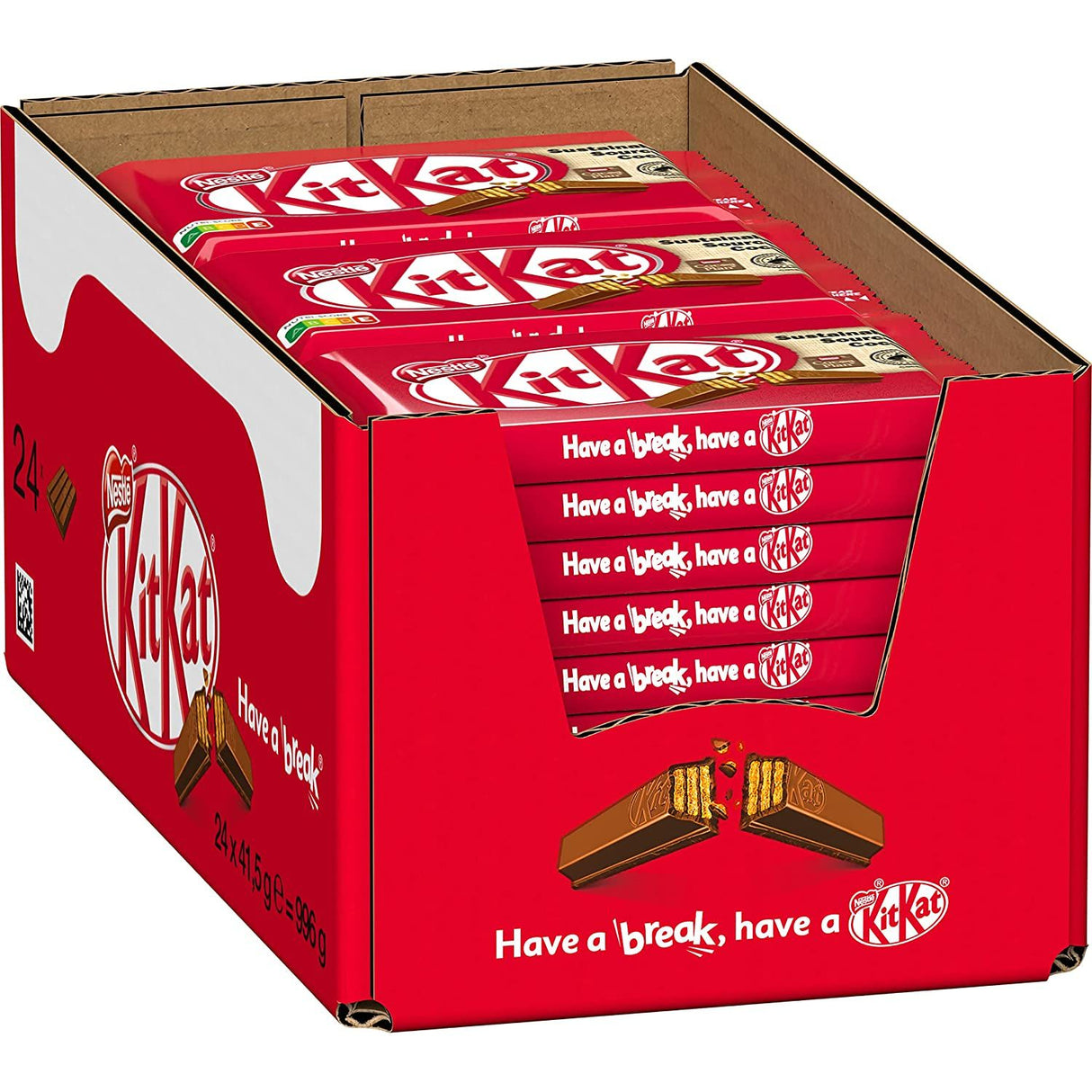 NESTLÉ KitKat Chocolat au Lait Boîte de 24