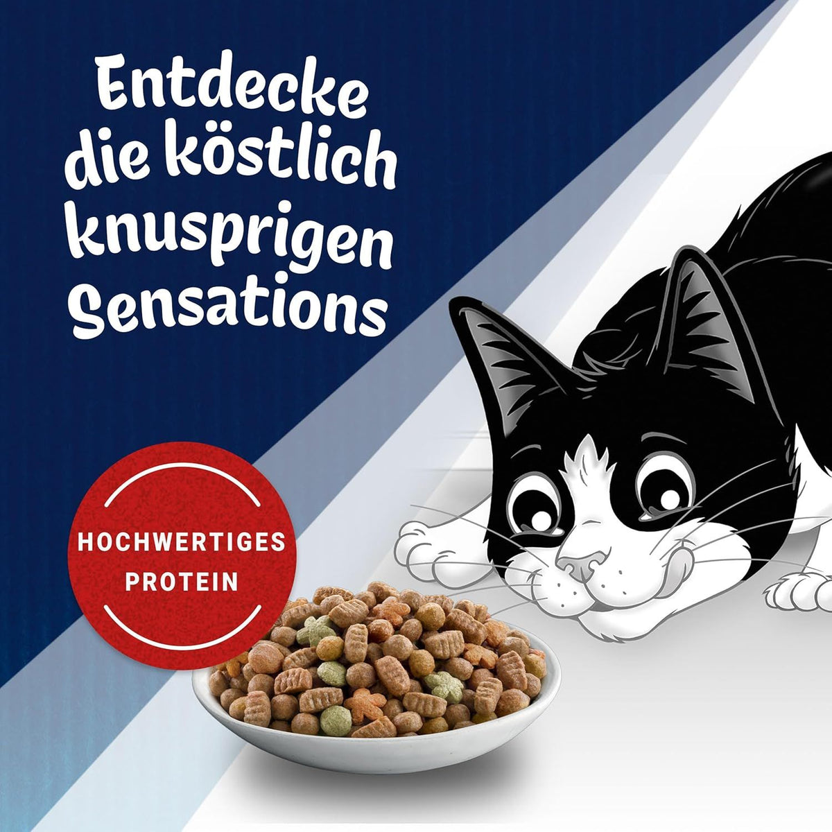 FELIX Inhome Sensations Katzenfutter trocken für Hauskatzen mit Huhn & Gemüse