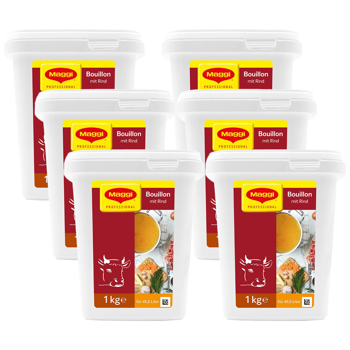 Boîte professionnelle de soupe de bœuf Maggi