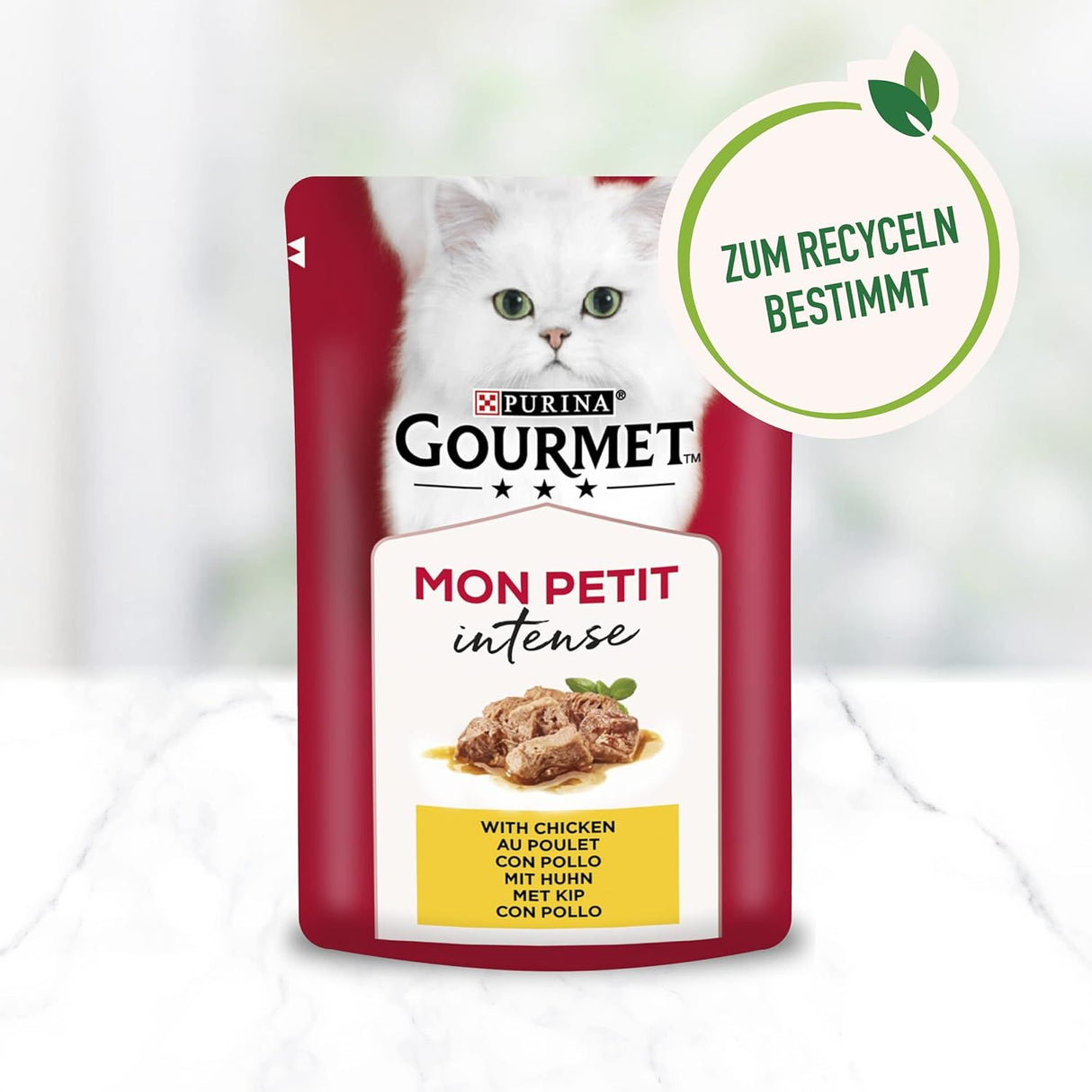 GOURMET Mon Petit Nourriture pour chats humide, Variations de volaille, paquet de 6 boîtes de 50g
