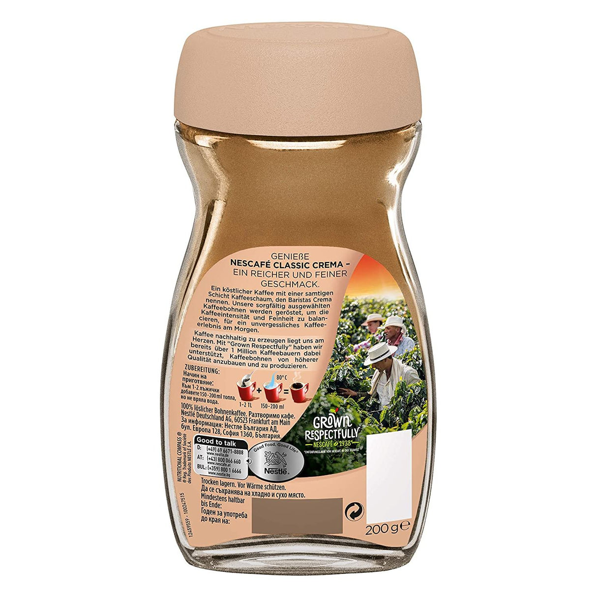 NESCAFÉ Classic Crema, löslicher Bohnenkaffee