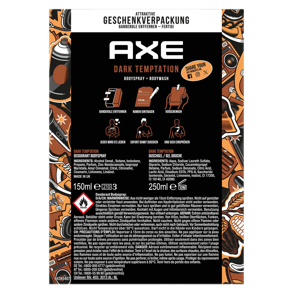 AXE Pflegeset Dark Temptation