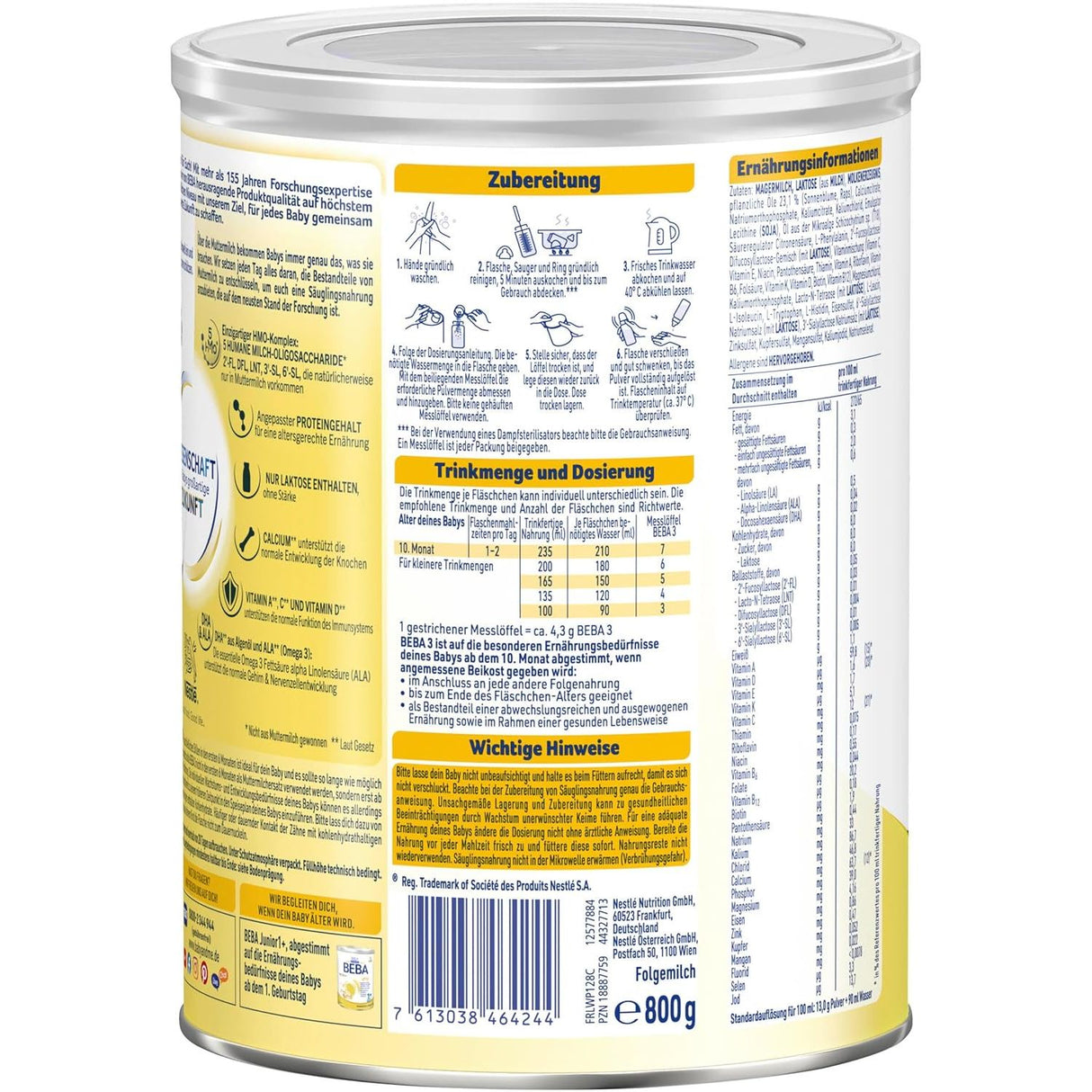 Nestlé BEBA 3 Folgemilch