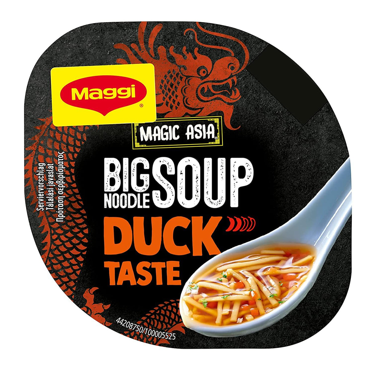 Instant Nudel-Suppe, asiatisch gewürzt, Geschmack Ente
