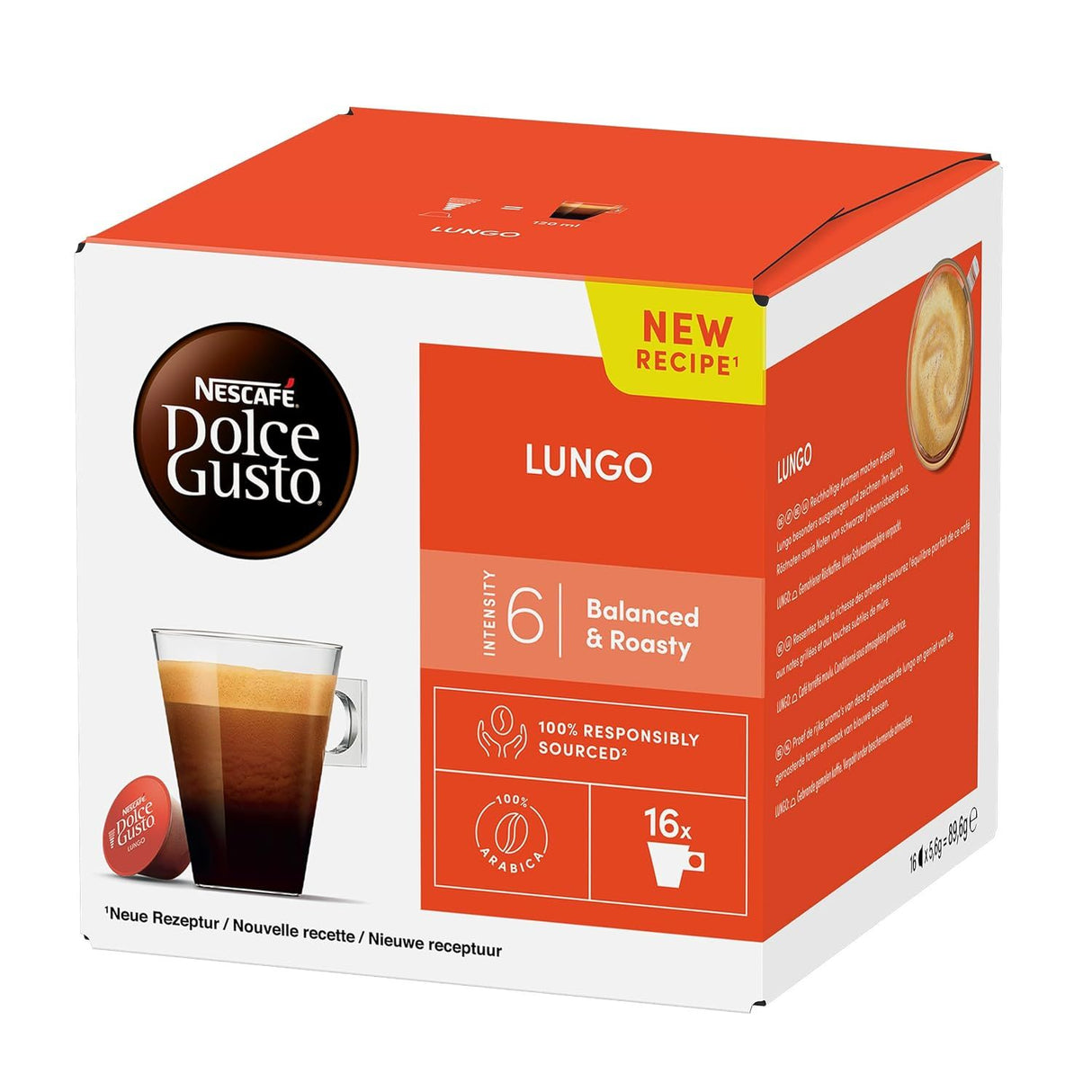 Capsules de café Nescafé Dolce Gusto Lungo