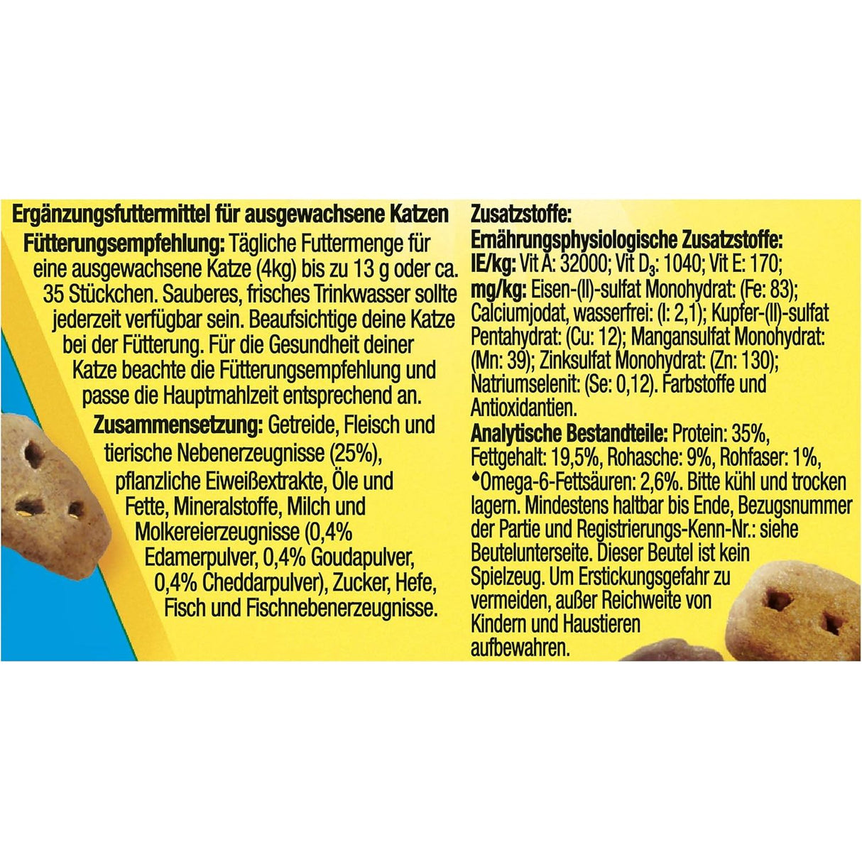 FELIX Knabber Mix Trois Fromages Friandise croustillante pour chats