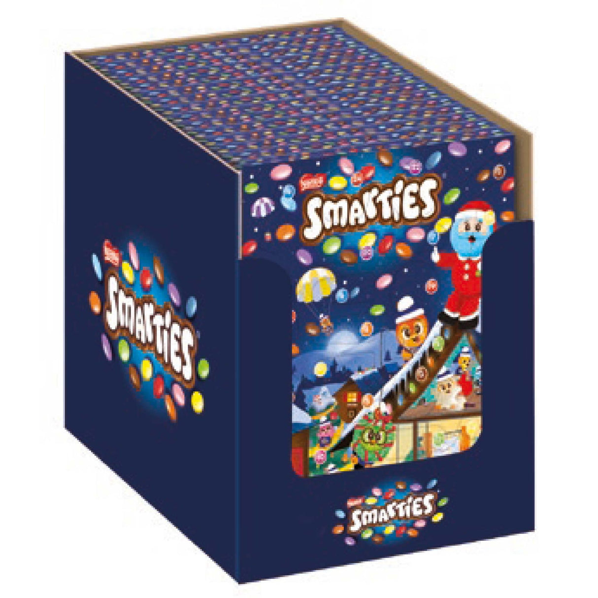 Smarties Adventskalender, Weihnachtskalender gefüllt mit Figuren aus Milchschokolade & SMARTIES