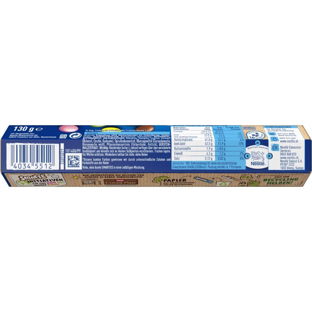 NESTLÉ Smarties® Riesenrolle Schokolinsen