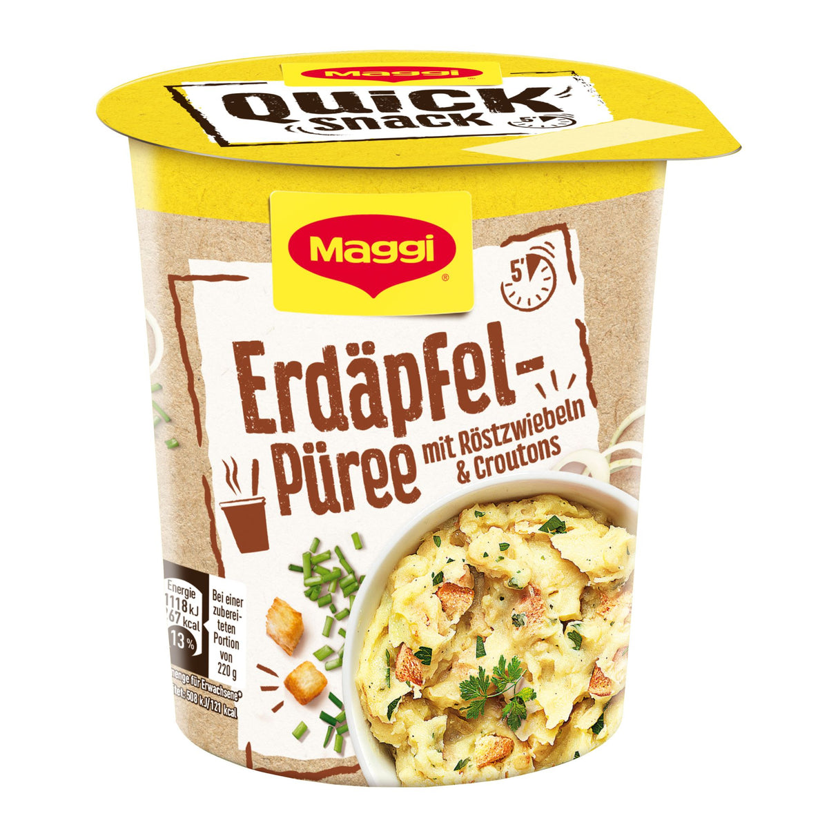 MAGGI QUICK SNACK Purée de pommes de terre