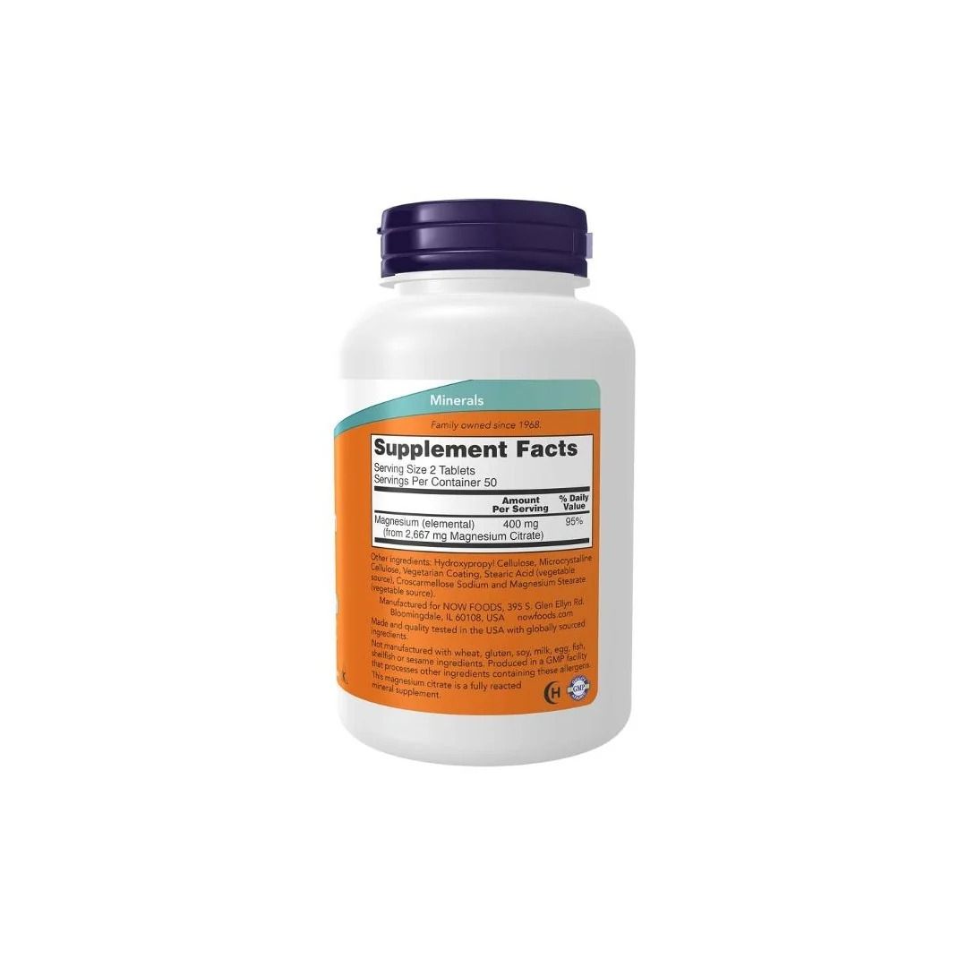 Now Foods Magnesiumcitrat 200mg