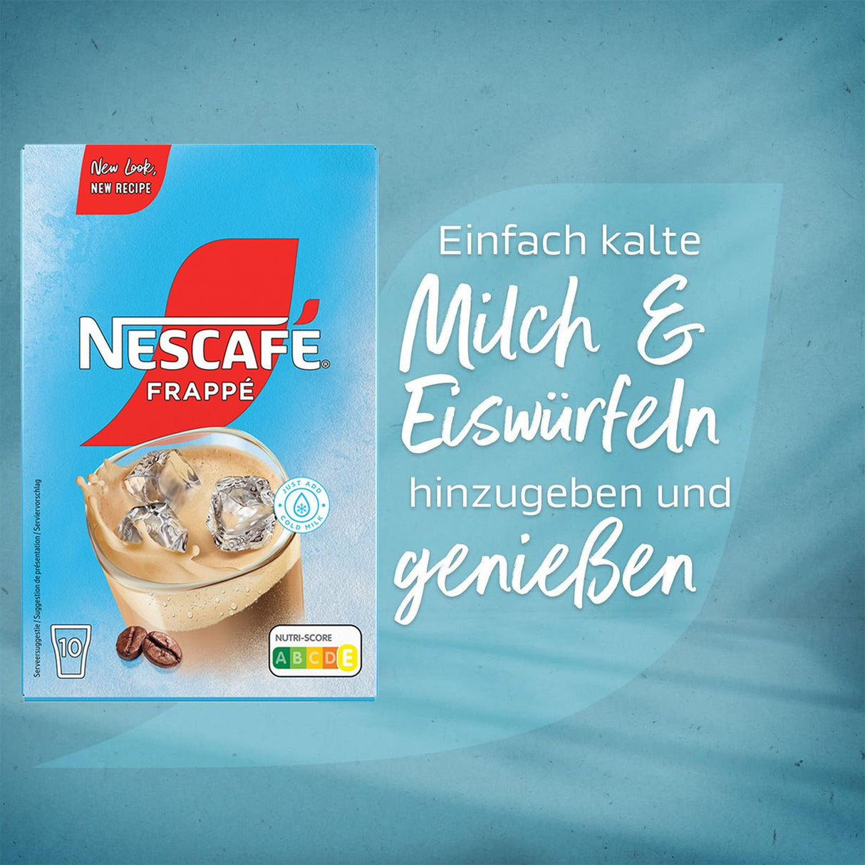 NESCAFÉ Frappé Typ Iced-Coffee, Frappé-Kaffeepulver mit Instant-Kaffee, laktosefrei, koffeinhaltig