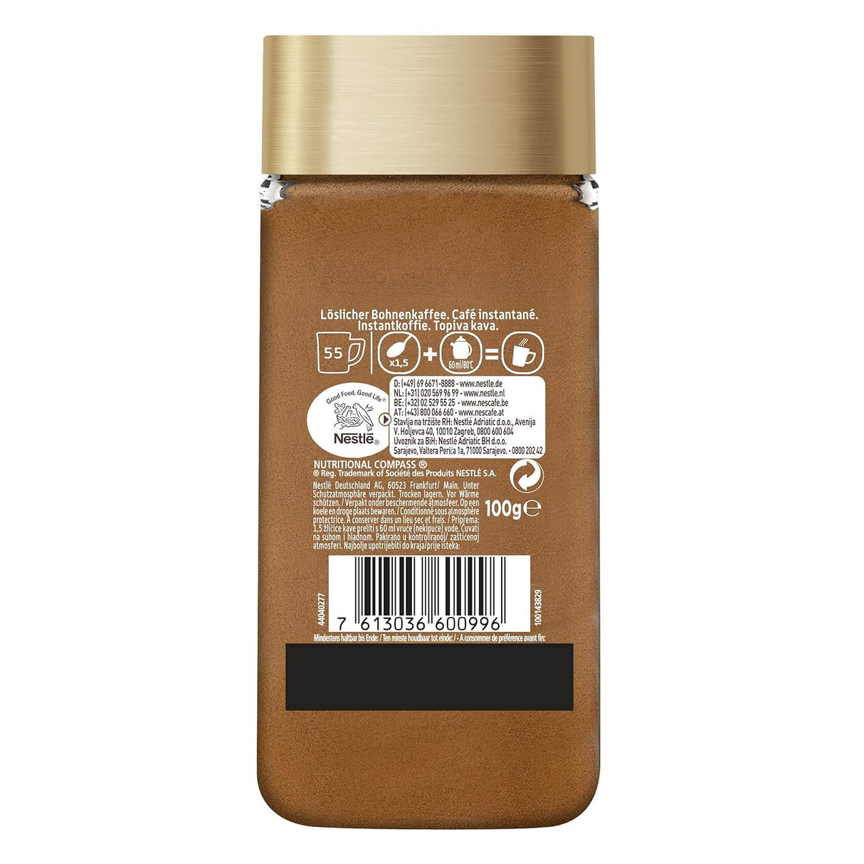 NESCAFÉ GOLD Typ Espresso, löslicher Instant-Espresso-Kaffee mit 100% feinen Arabica Kaffeebohnen