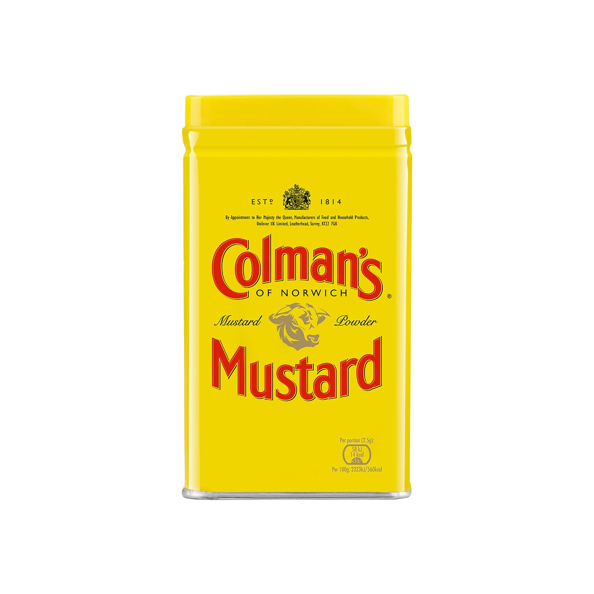 Colman's moutarde anglaise originale en poudre, Farine de moutarde anglaise superfine et vegane sans additifs artificiels