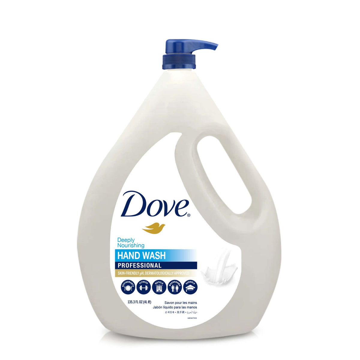 Dove Pro Handwash | Savon liquide mains nourrissant | Lotion de lavage pour usage quotidien | Pack de recharge