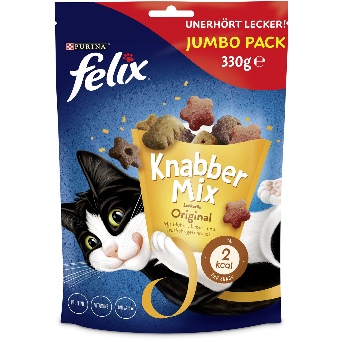FELIX Knabber Mix Original Friandise croustillante pour chats