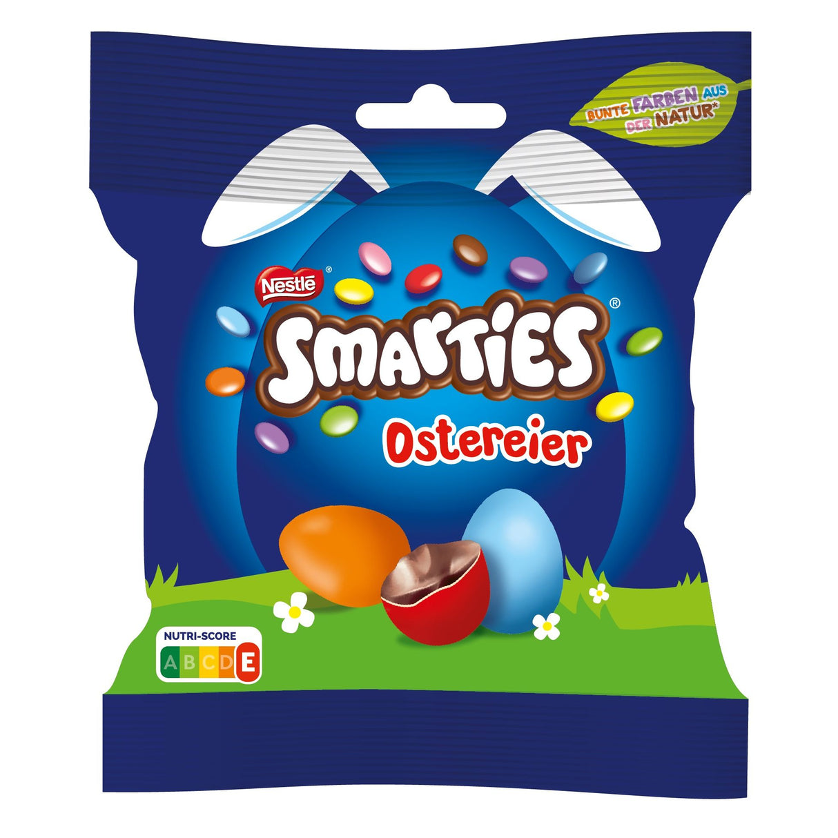 NESTLÉ SMARTIES Œufs de Pâques, Smarties en forme d'œufs en chocolat au lait avec couleurs et arômes naturels