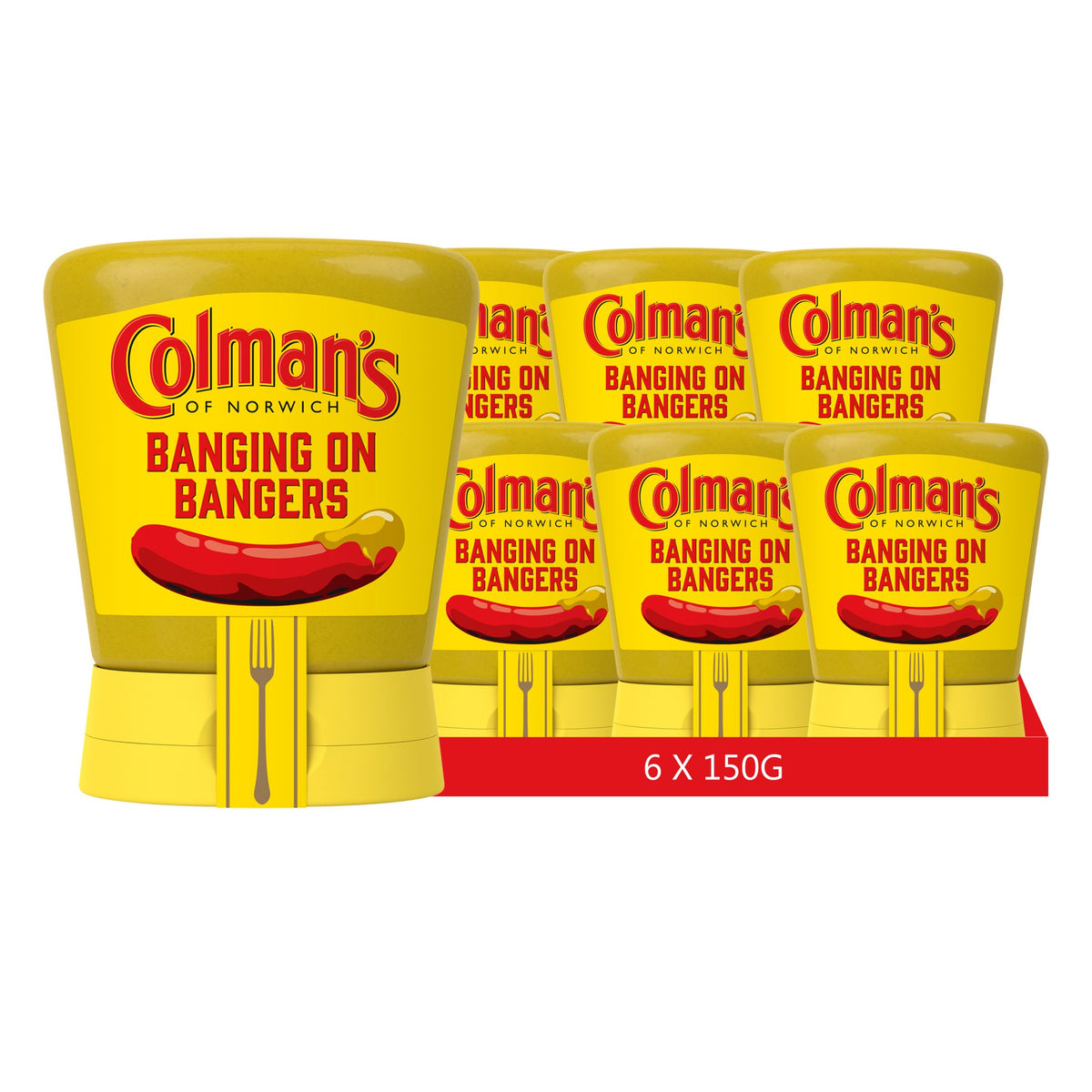 Colman's moutarde anglaise originale en flacon souple, moutarde anglaise superfine et vegane
