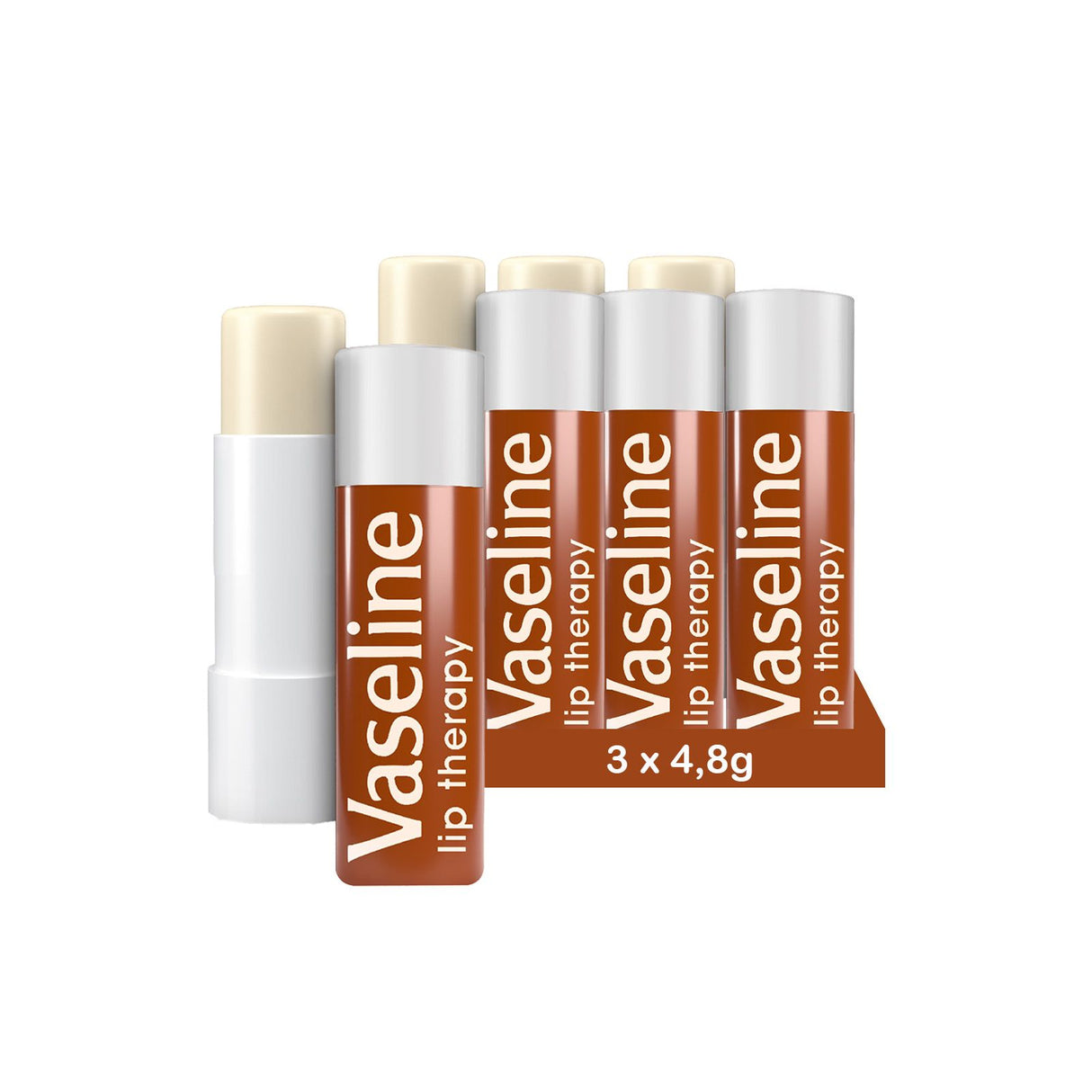 Vaseline Lip Therapy Cocoa Butter | Getönter Lippenbalsam, Lippenstift mit Kakao und Sheabutter