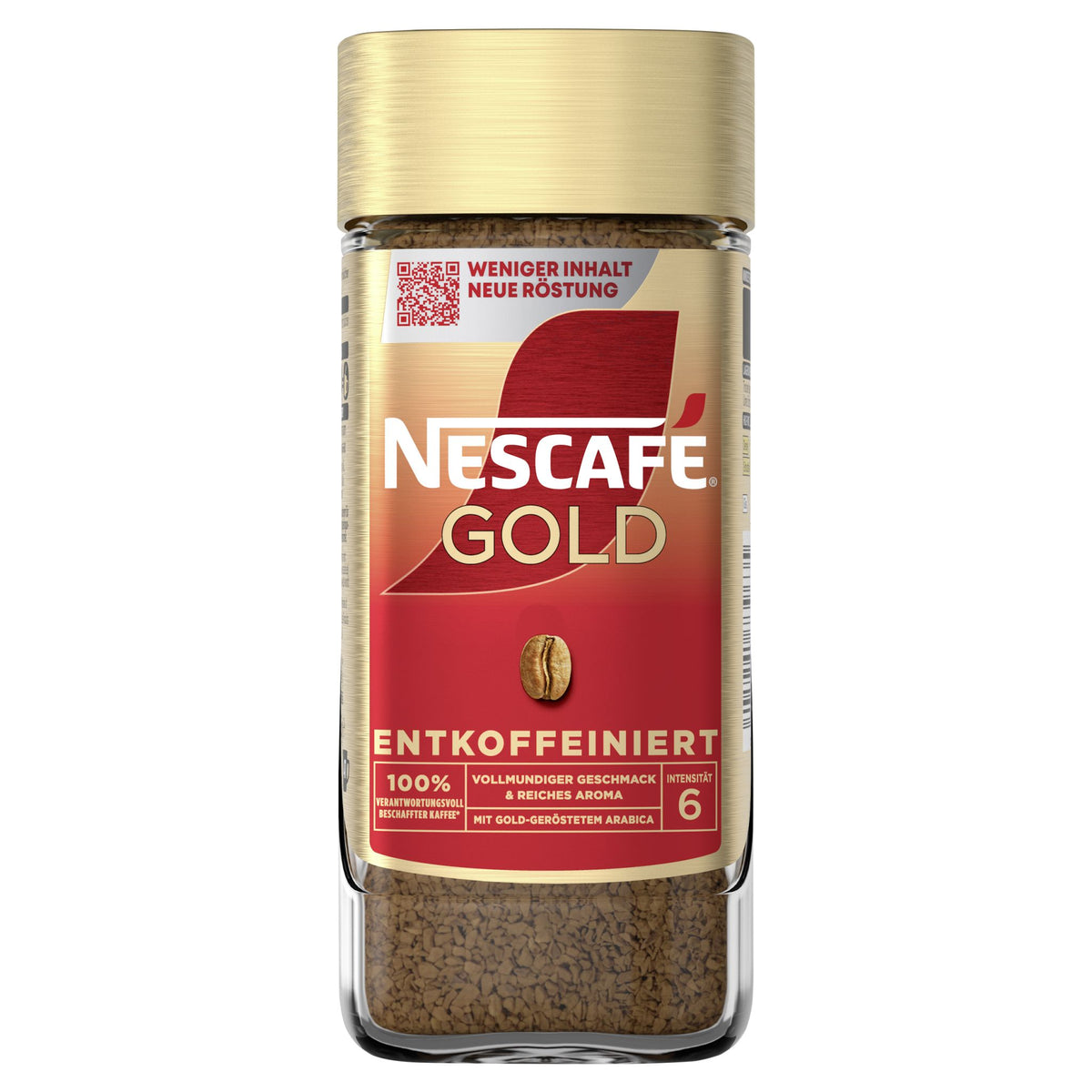NESCAFÉ GOLD Entkoffeiniert, löslicher Bohnenkaffee, koffeinfrei
