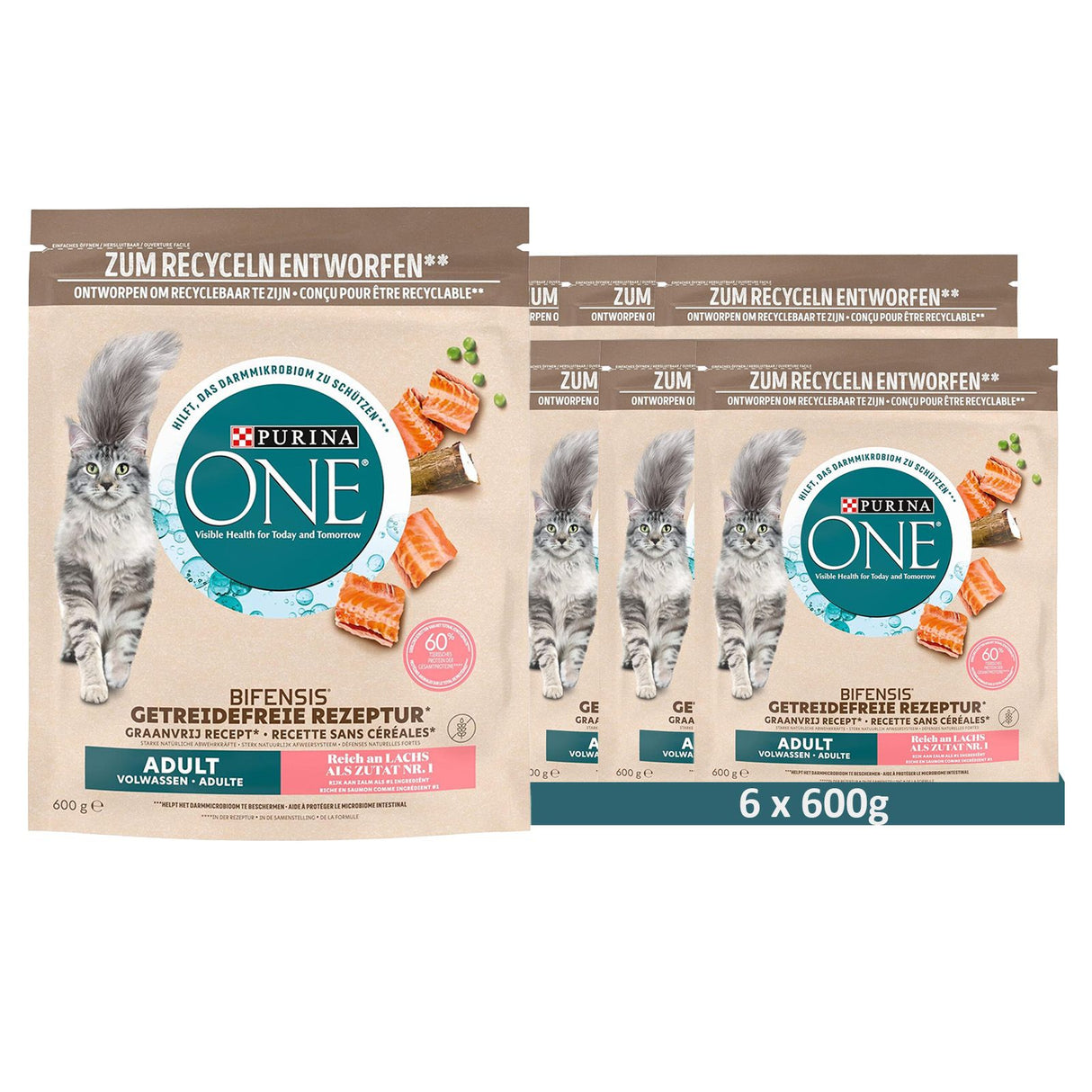 PURINA ONE Grain Free croquettes au saumon
