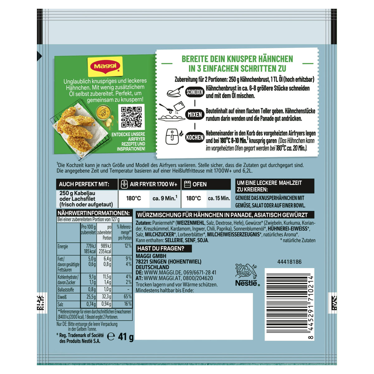 MAGGI FIX Air Fryer Curry Knusper Hähnchen