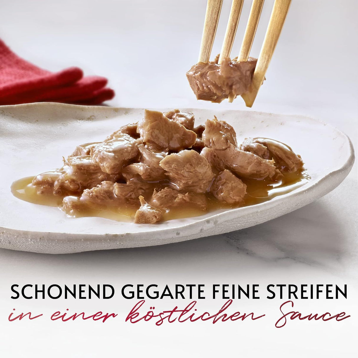 GOURMET Mon Petit Katzenfutter nass, Fleisch Sorten-Mix 6er Pack à 50g Dose