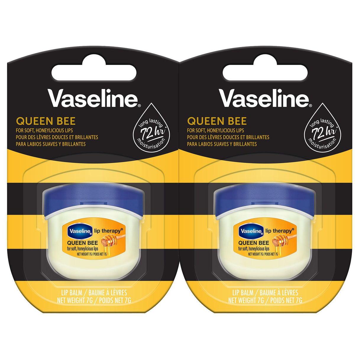 Vaseline Lip Therapy 7G Queen Bee | Baume à lèvres nourrissant au miel pour une hydratation optimale |