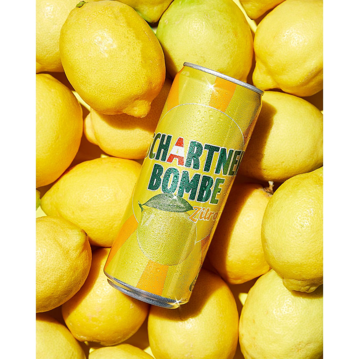 Schartner Bombe Orange, fruchtig spritzige Limonade mit, Softgetränk in Dose