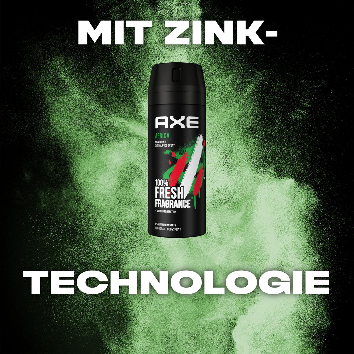 Axe Bodyspray Africa ohne Aluminiumsalze 150 ml