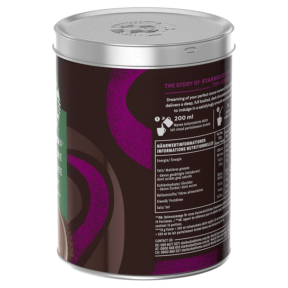 Starbucks Signature Chocolate 70% Kakaopulver