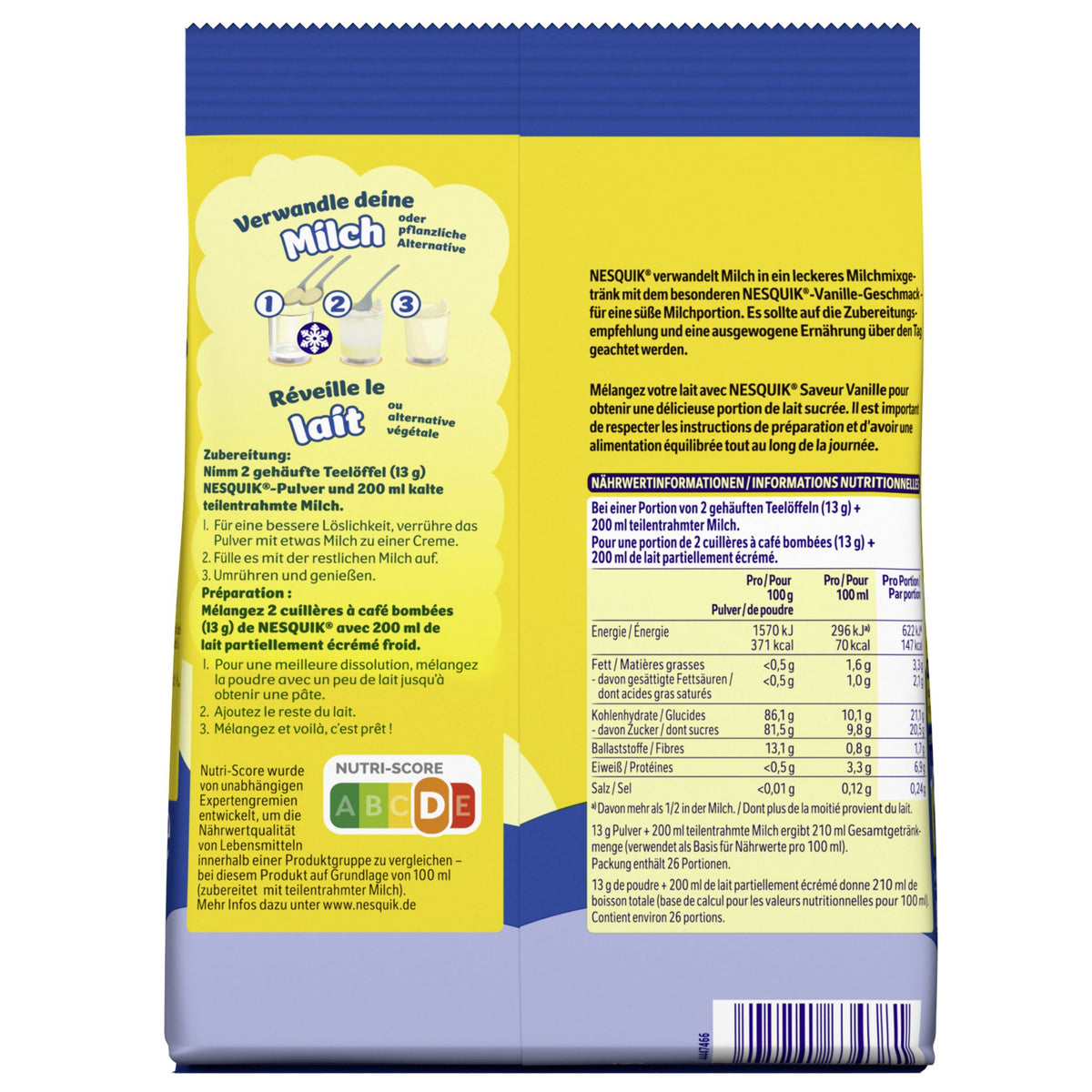 NESQUIK Vanille Milk-Mix