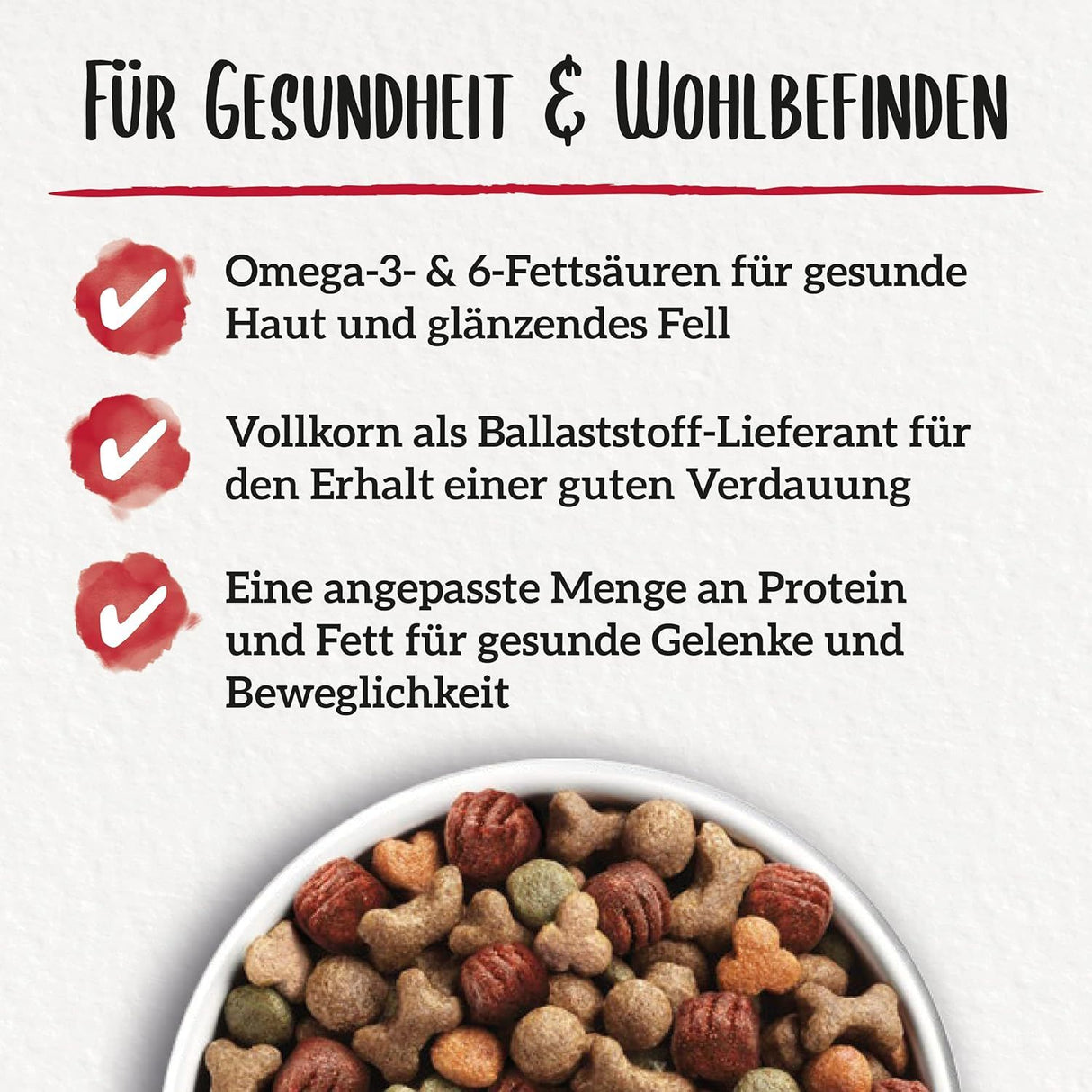 BENEFUL Original Hundefutter trocken, mit Rind und Gartengemüse