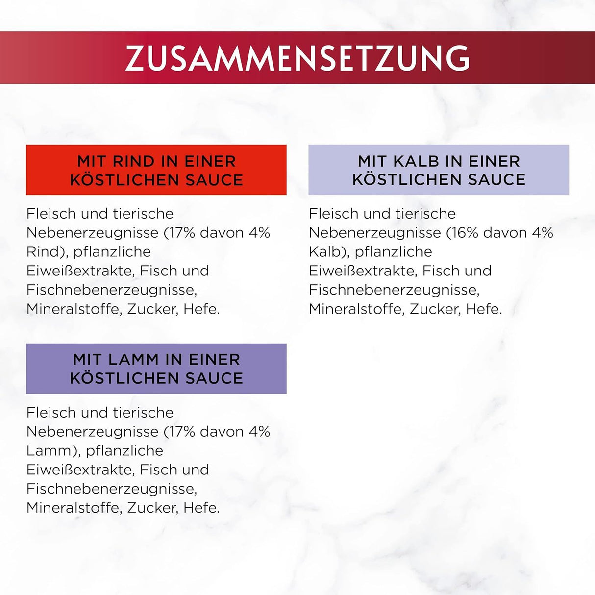 GOURMET Mon Petit Katzenfutter nass, Fleisch Sorten-Mix 6er Pack à 50g Dose