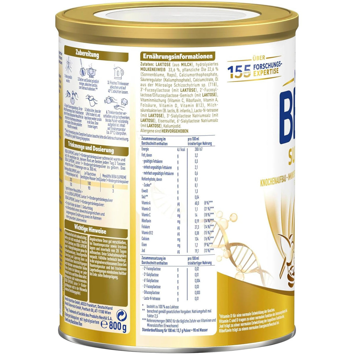 Nestlé BEBA Supreme Junior 1+ Kindermilch