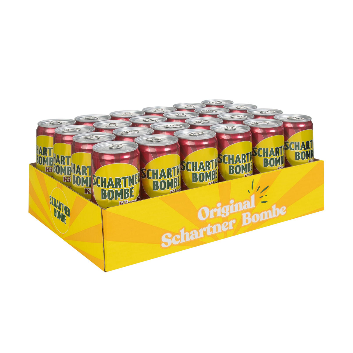 Schartner Bombe Orange, fruchtig spritzige Limonade mit, Softgetränk in Dose