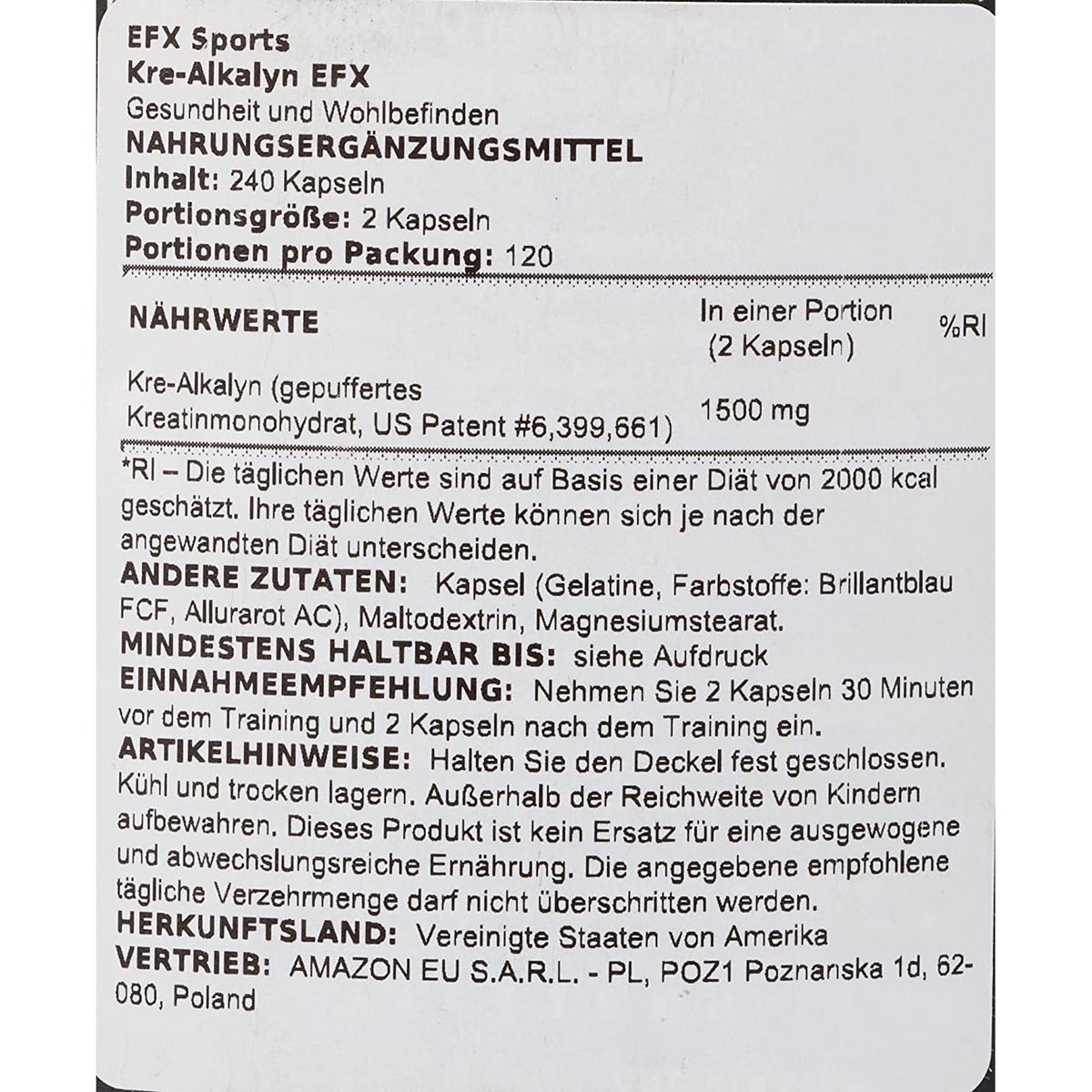 EFX Kre-Alkalyn
