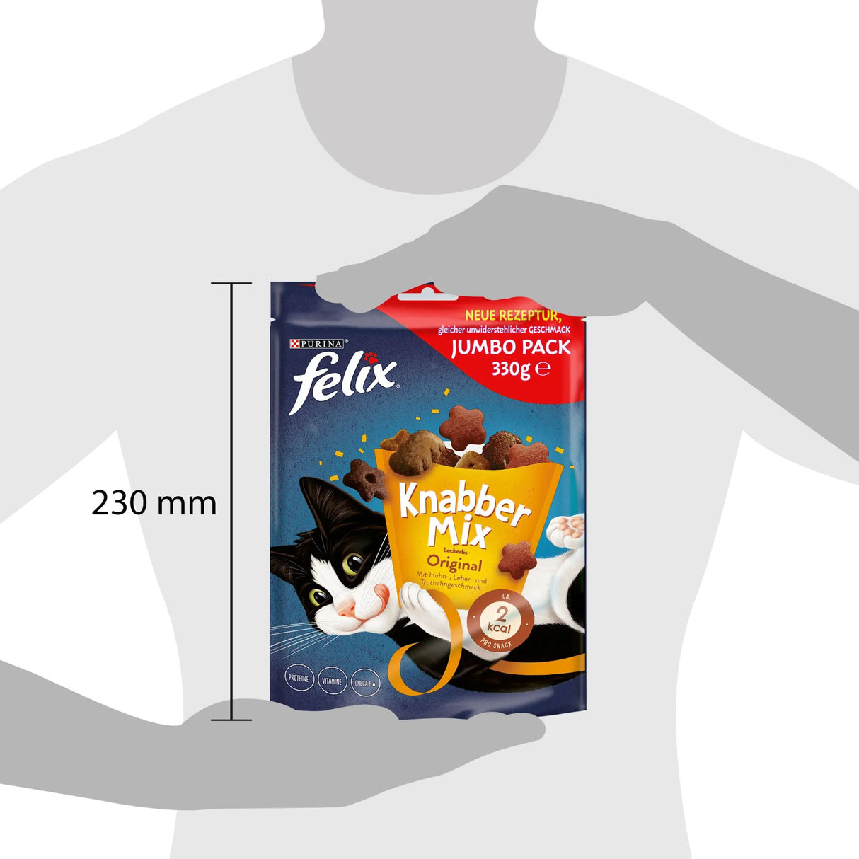 FELIX Knabber Mix Original Friandise croustillante pour chats