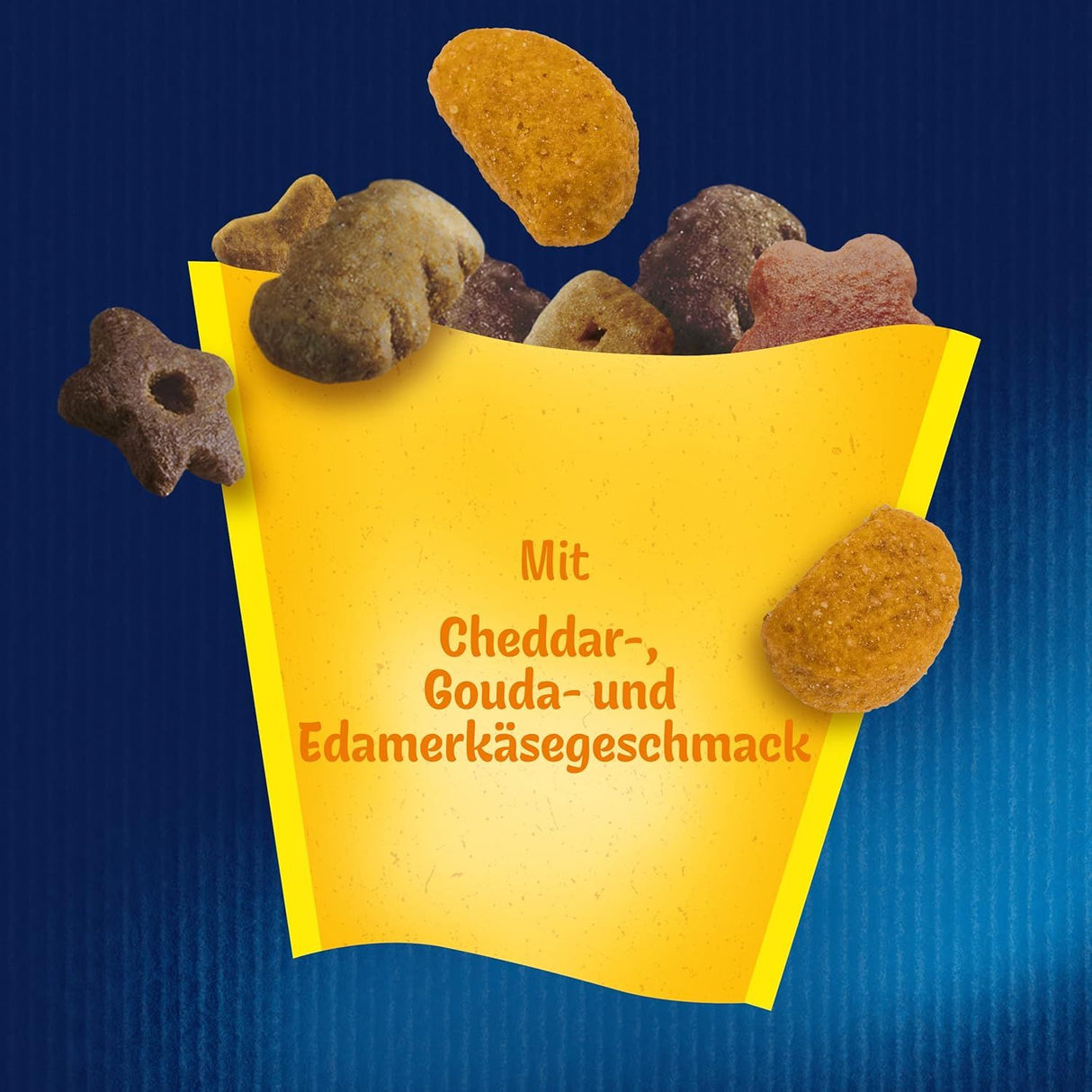 FELIX Knabber Mix Dreikäsehoch Knuspriger Katzensnack