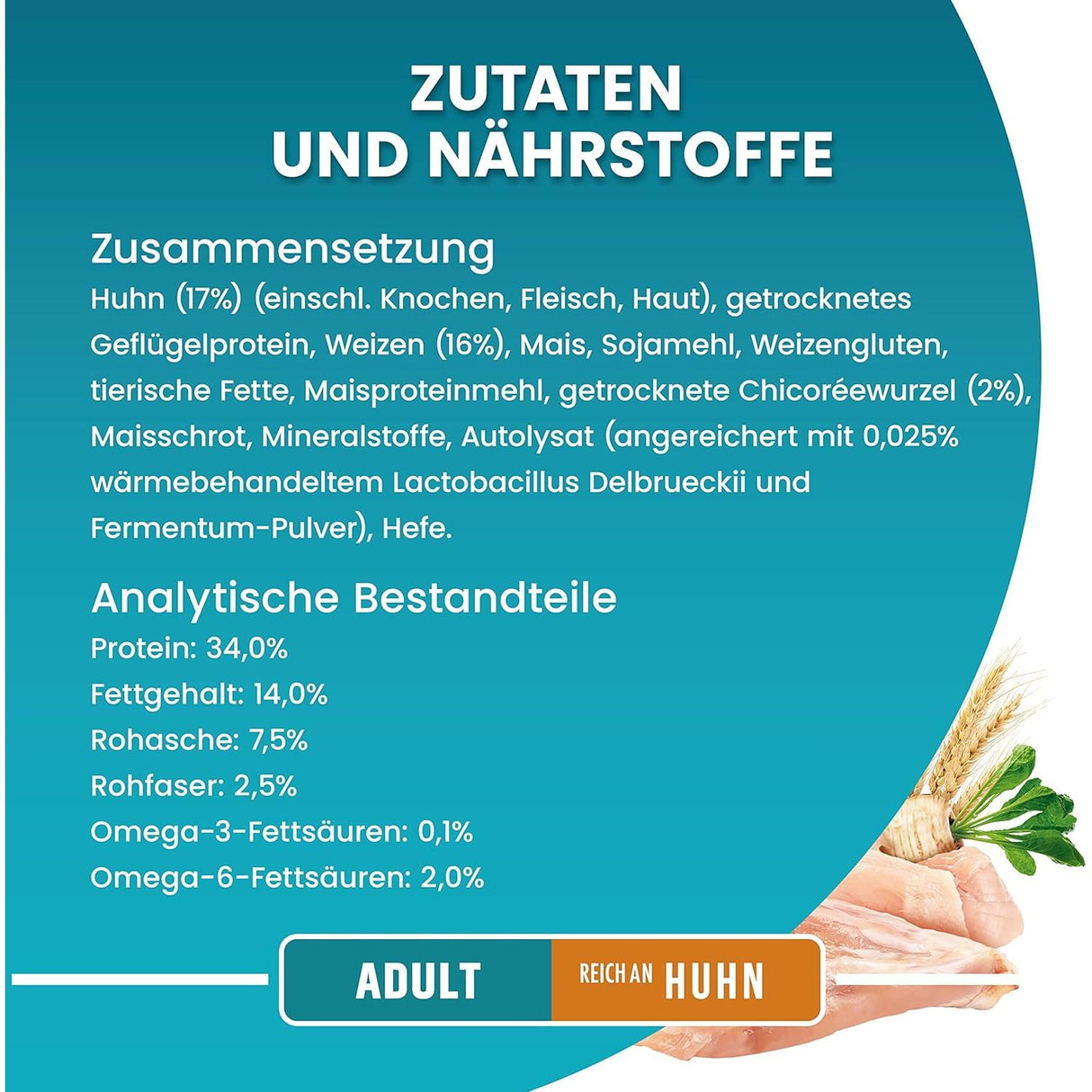 PURINA ONE ADULT Trockenfutter Katze mit Huhn