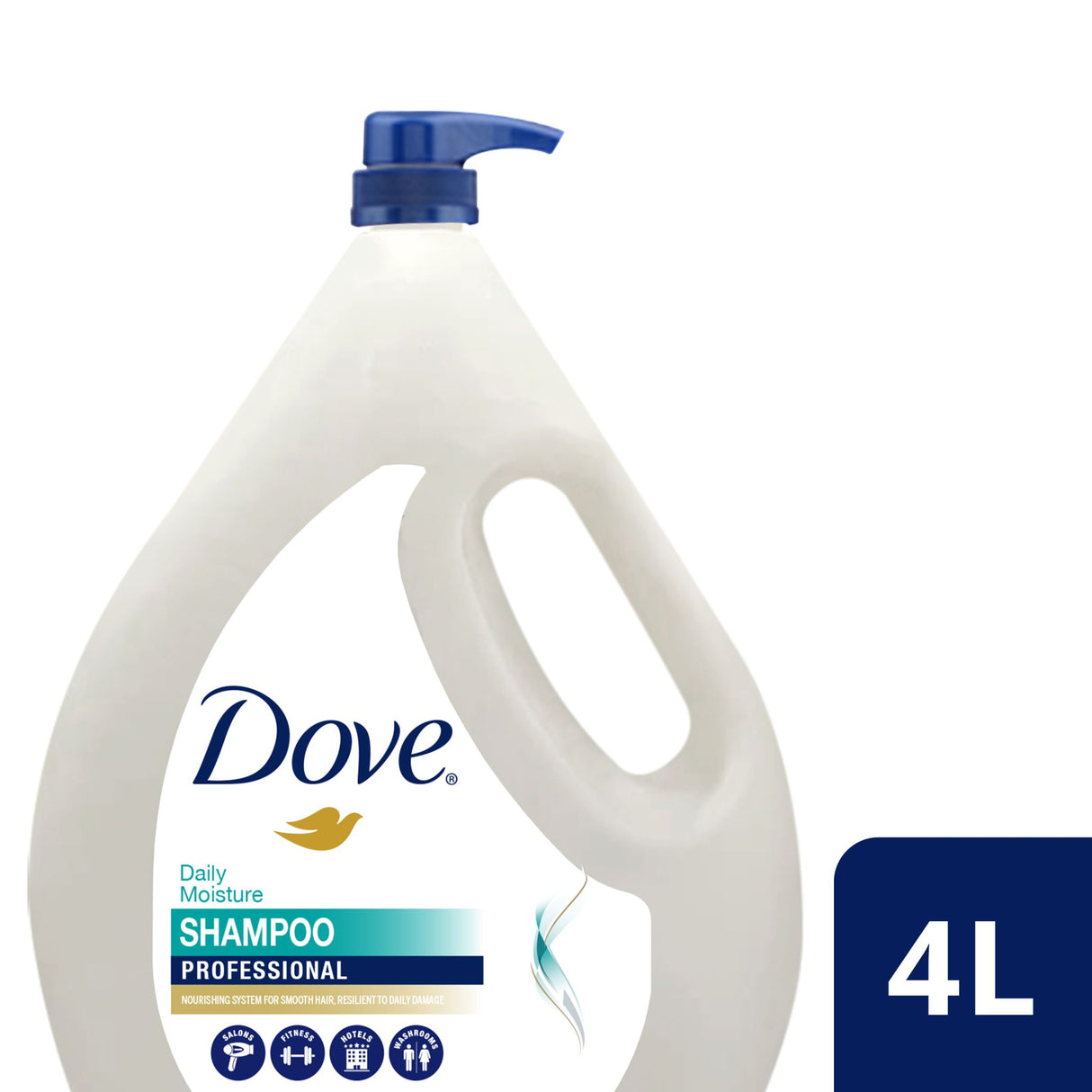 Dove Pro Shampoo | Pflegendes Haarshampoo | Täglich Feuchtigkeitsspendend | Bigpack