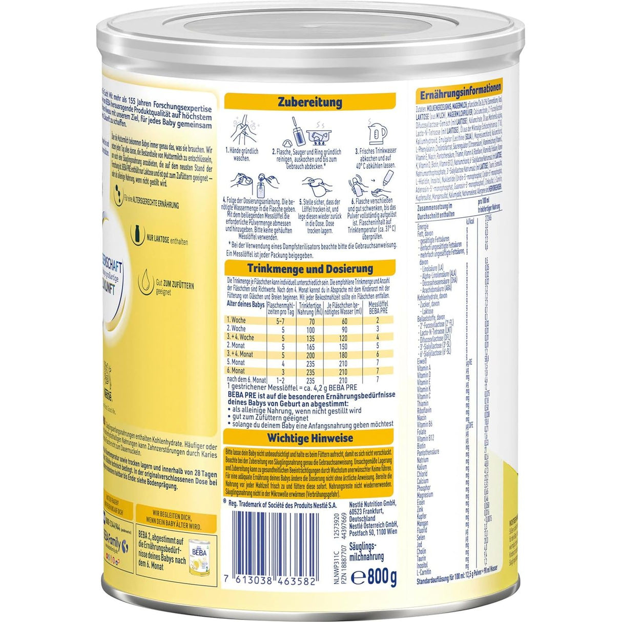 Nestlé BEBA Pre Anfangsmilch