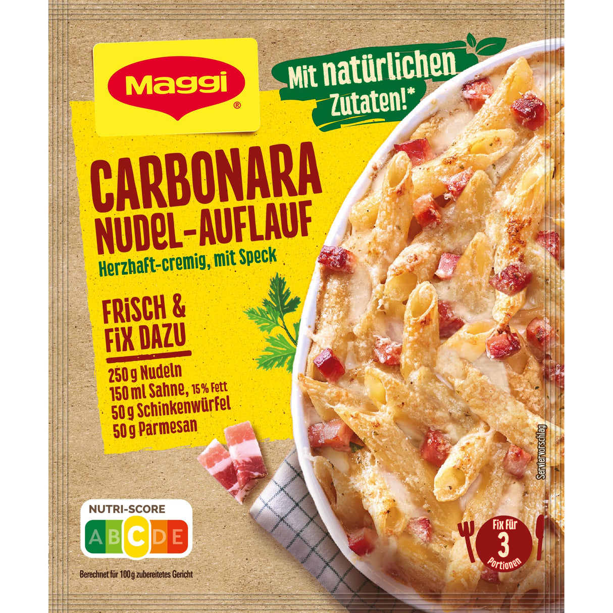 MAGGI Fix Carbonara Nudel-Auflauf