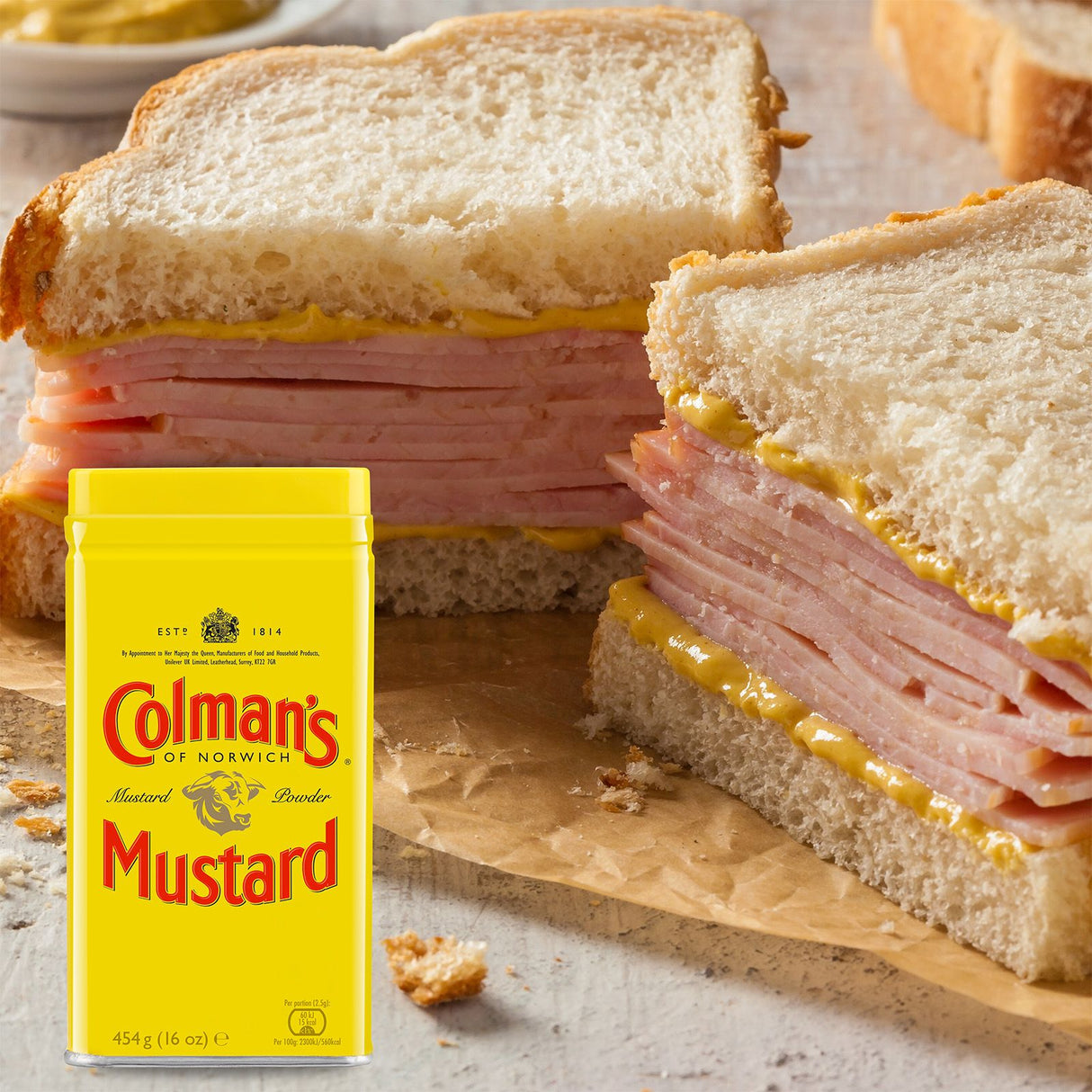 Colman's Original Senfpulver, English Mustard veganes Senfmehl ohne künstliche Zusätze