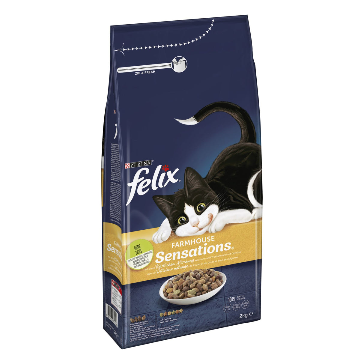 PURINA FELIX Farmhouse Sensations Trockenfutter mit Huhn