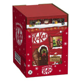 KITKAT Calendrier de l'Avent avec 24 figurines en chocolat et boules avec des morceaux croustillants
