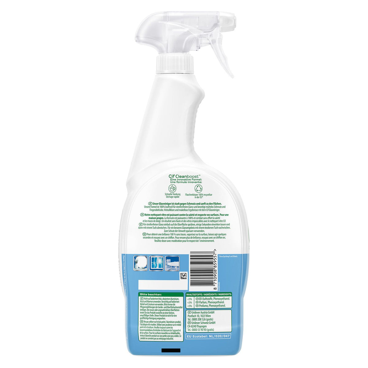 Cif Power & Shine, nettoyant pour verre et surfaces