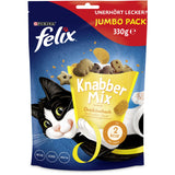 FELIX Knabber Mix Dreikäsehoch Knuspriger Katzensnack