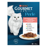GOURMET Perle Erlesene Streifen Katzenfutter nass, Sorten-Mix