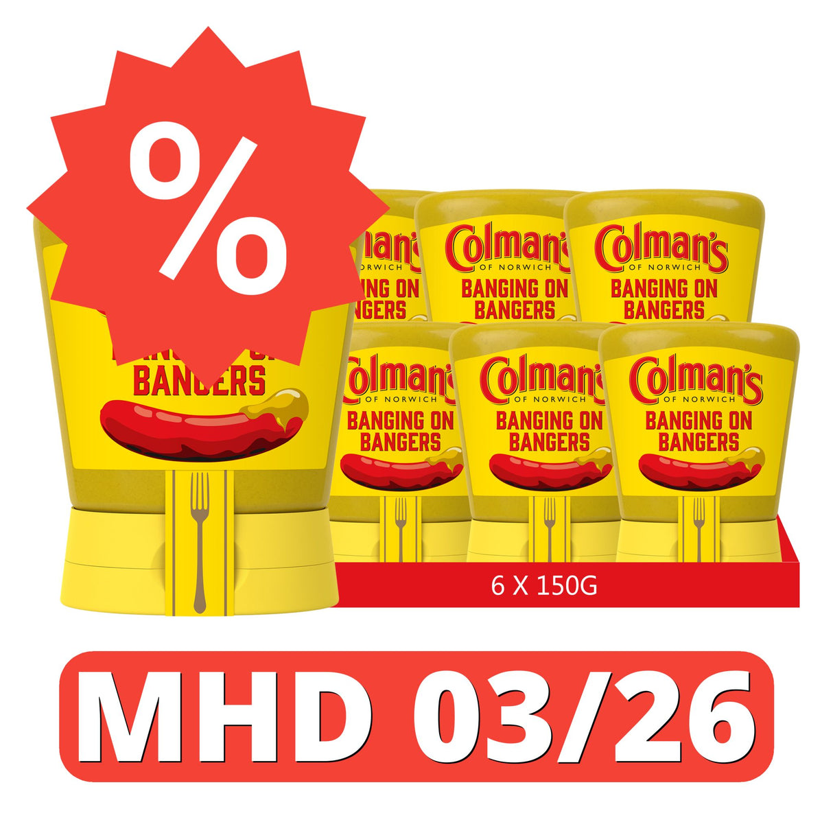 Colman's Original englischer Senf, English Mustard fein gemahlen in der Tube [MHD 03/26]